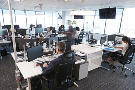 busy office